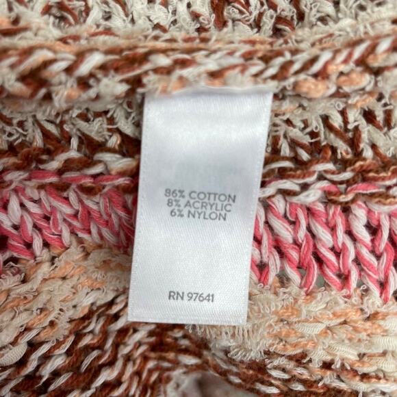 J. Jill Petite Cable Knit Open Front Multicolor Cardigan XS Petite - Picture 8 of 8
